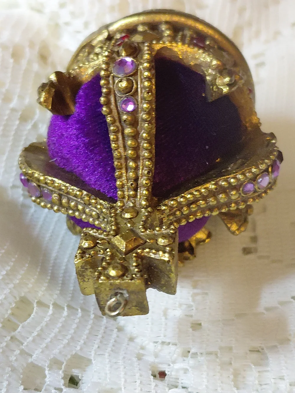 Vintage British Royal Crown from London St.Edward's Christmas Ornament Decor